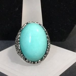 Ring - Amazonite - Size 10 - Big and Bold.